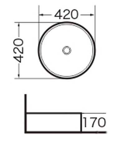 Раковина GR-3014 (420*420*170)