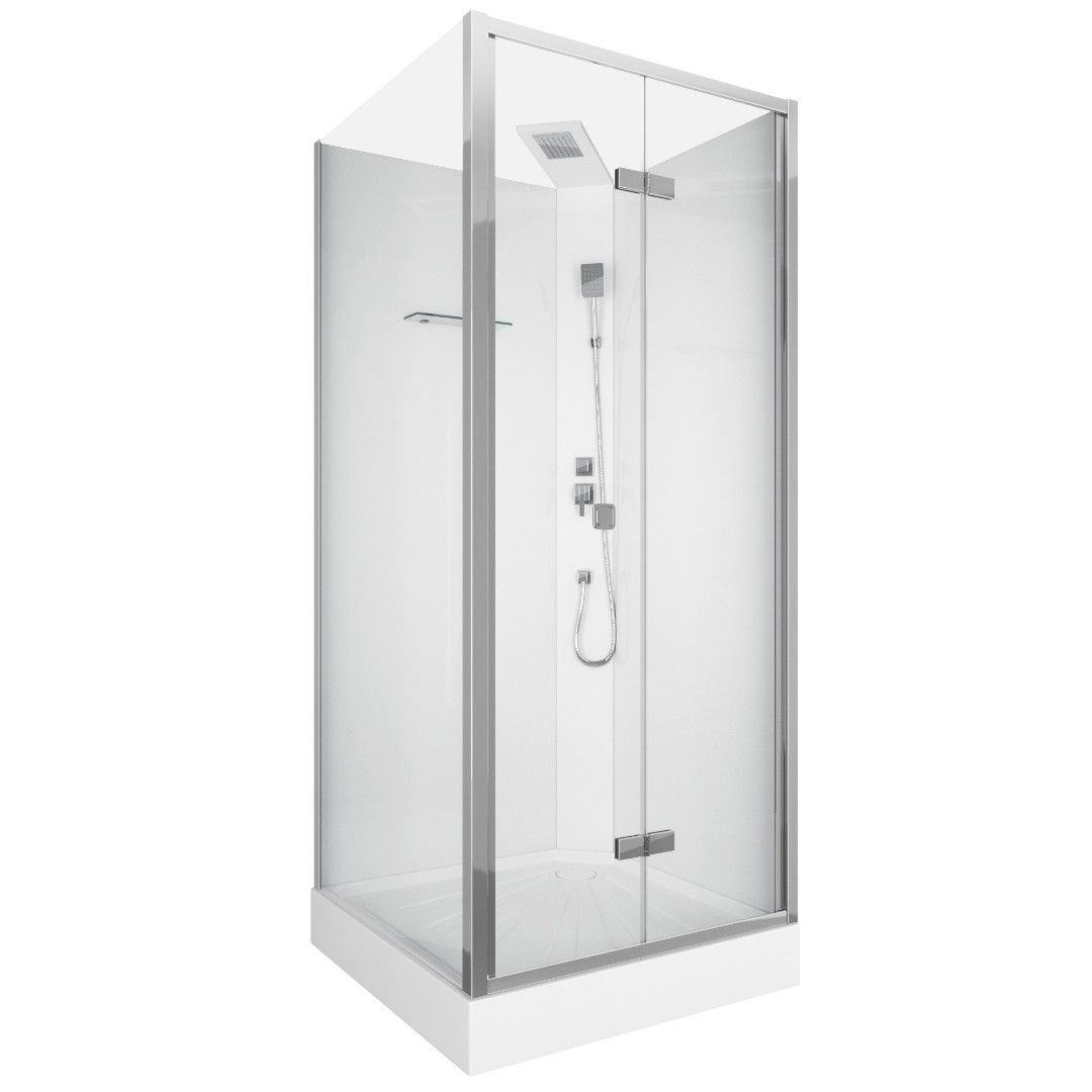 Кабина BELLA901T душевая без крыши Ceruttispa (90x90x215-225)