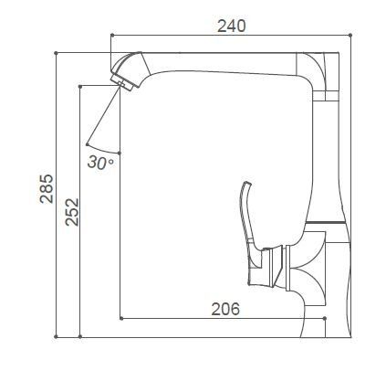 Смеситель для кухни Belbagno TRU-LAM-CRM