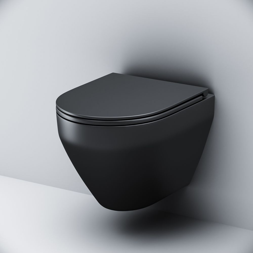 IS70238.901701 Инсталляция с клав ProC S мат черн с подвес унит Gem FlashClean с сид м/лифт