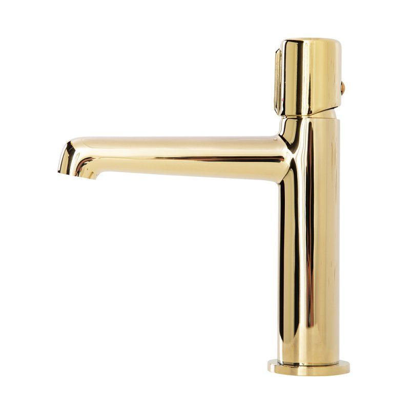 Смеситель для раковины с донным клапаном, золото Belbagno UNO-LVM-ORO