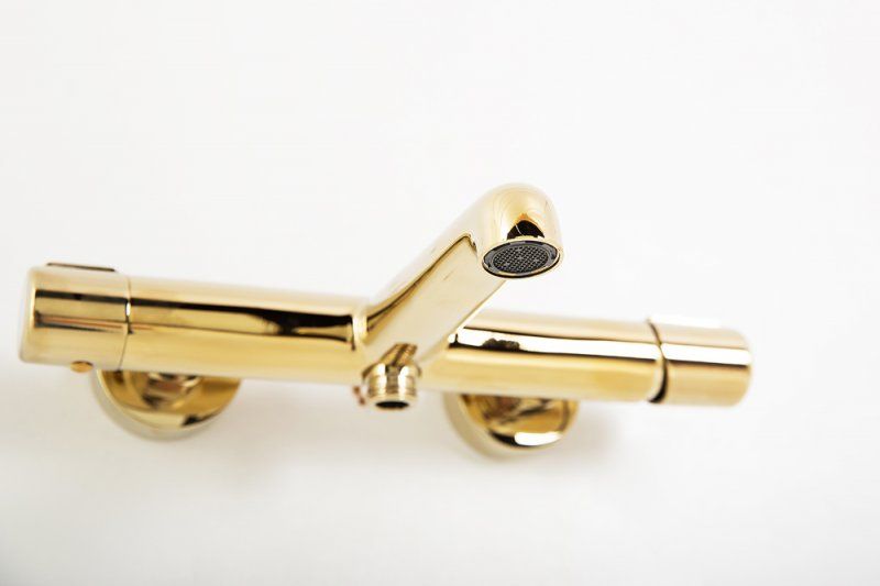 Смеситель для ванны и душа, золото Belbagno UNO-VASM-ORO