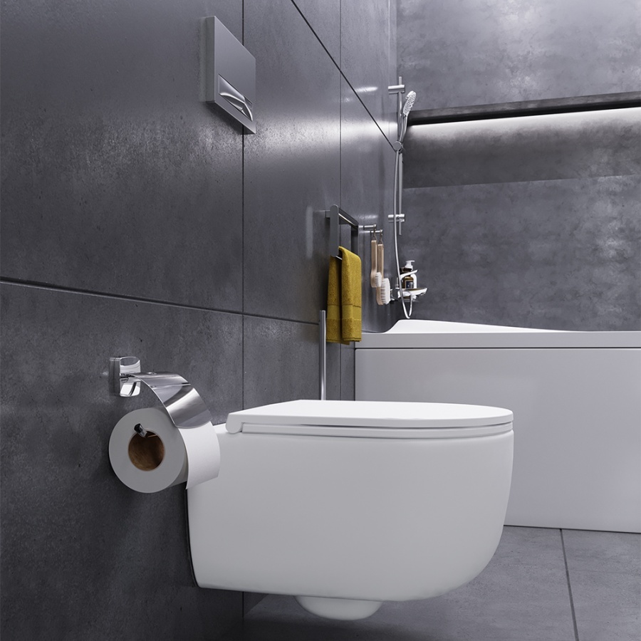 DX86C1700SC Sirius подвесной унитаз безободковый с сиденьем микролифт