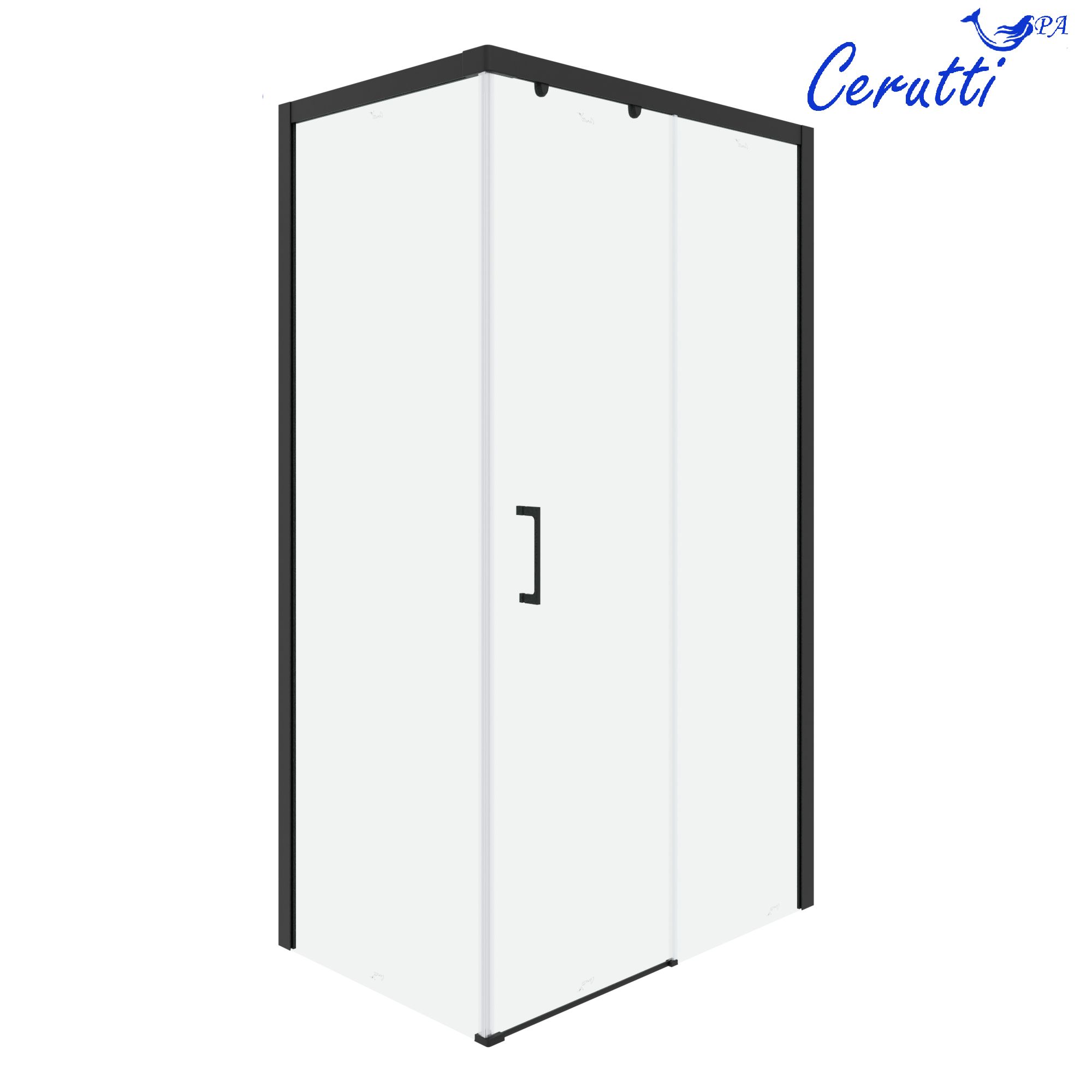 Стеклянное Ограждение VITO110B-R душевое Ceruttispa без поддона (80x110x195)