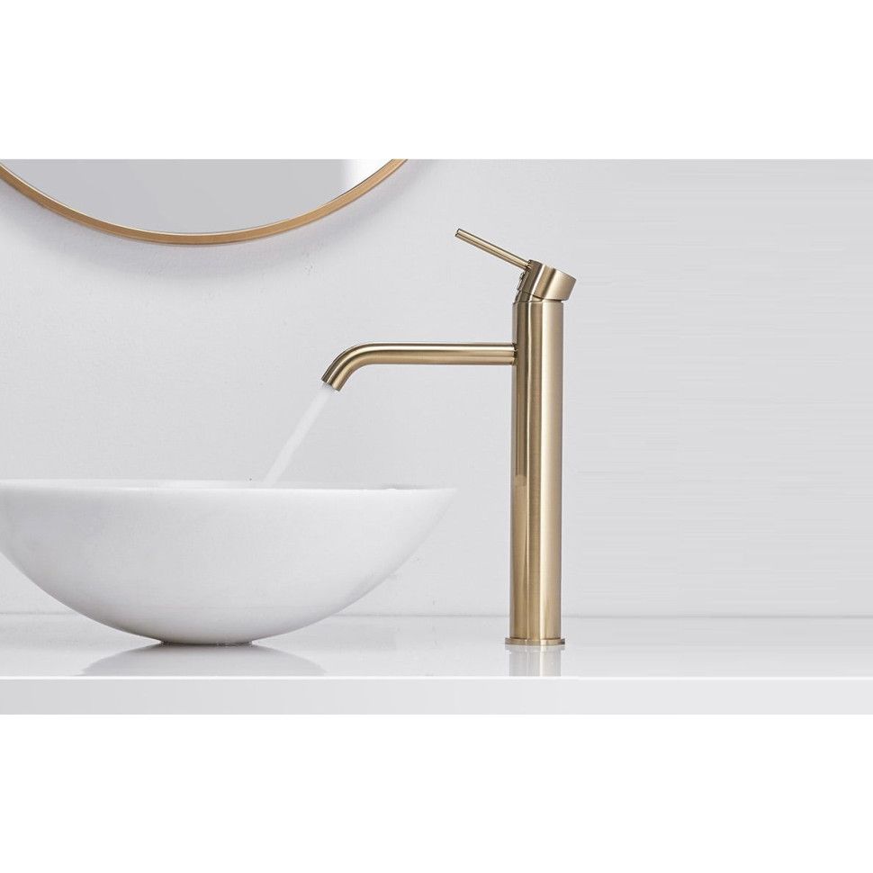 Смеситель для раковины высокий REA LUNGO Gold