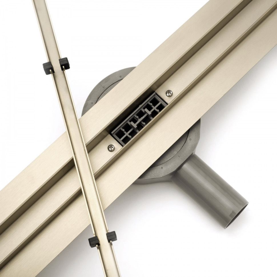 Трап для душа с сухим и гидро затвором NEO SLIM PRO 900 Gold Золото глянец. 90см