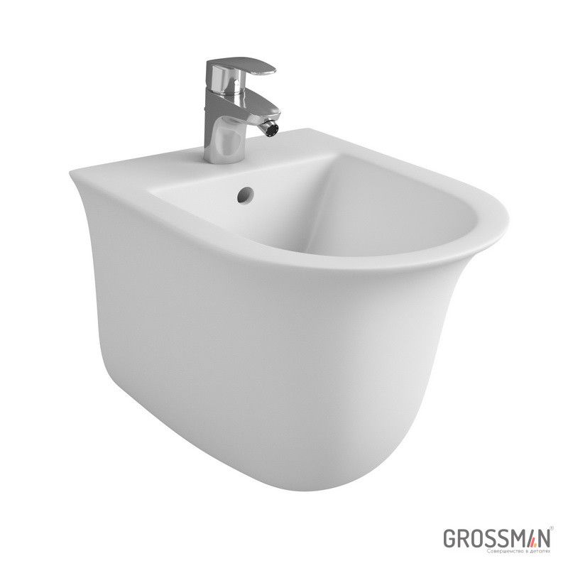 Биде подвесное Grossman GR-B4412 белое глянцевое