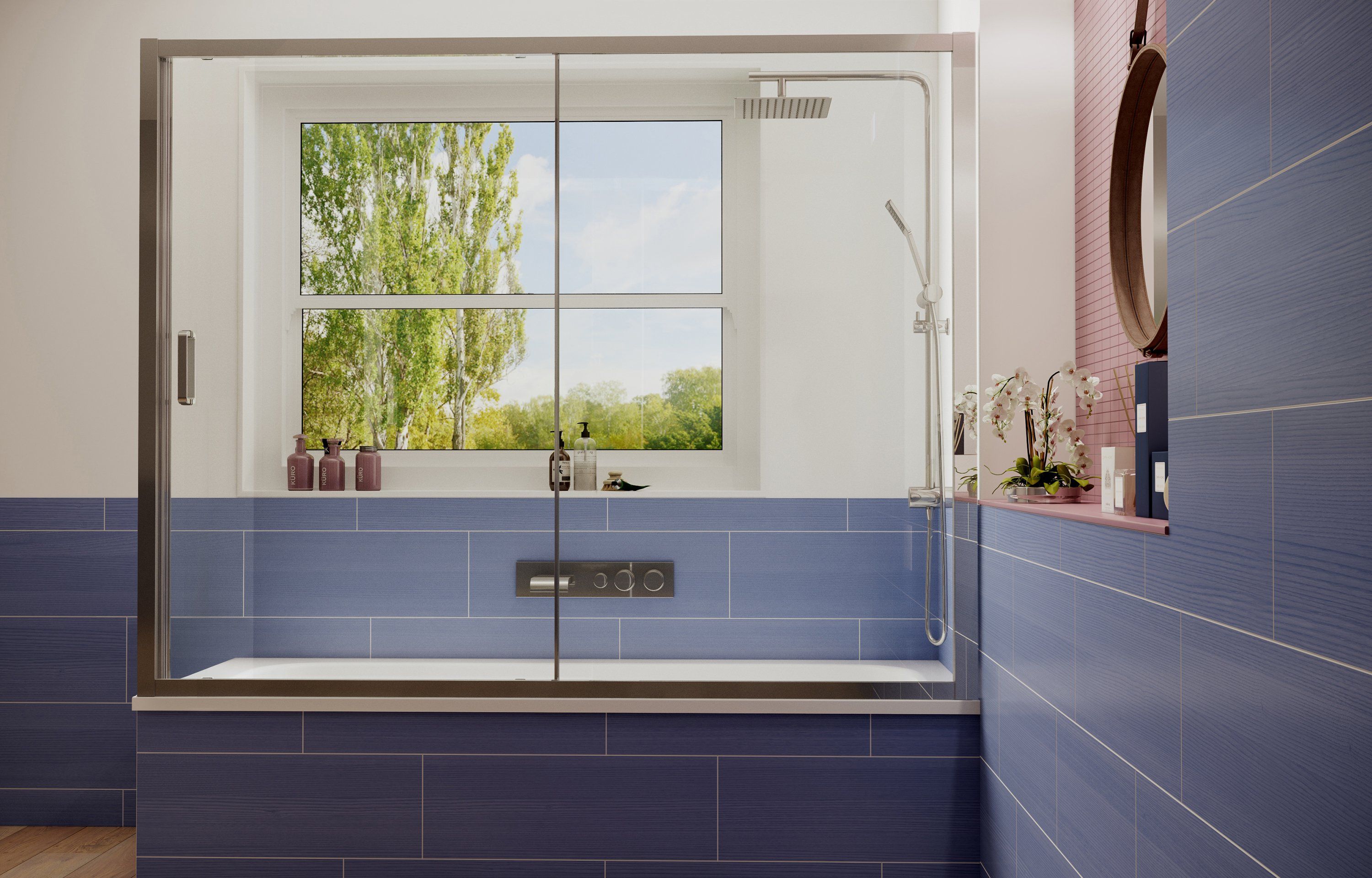 Шторка для ванны Ambassador Bath Screens 16041104 (1500x1400), 1 место