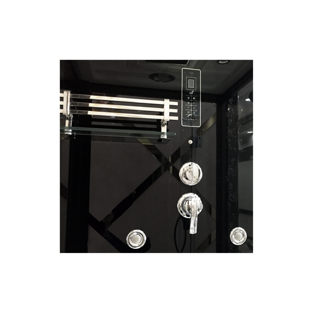 Сауна ALBANO Nero-R комбинированная 2в1 Ceruttispa Black 1800x1100x2230