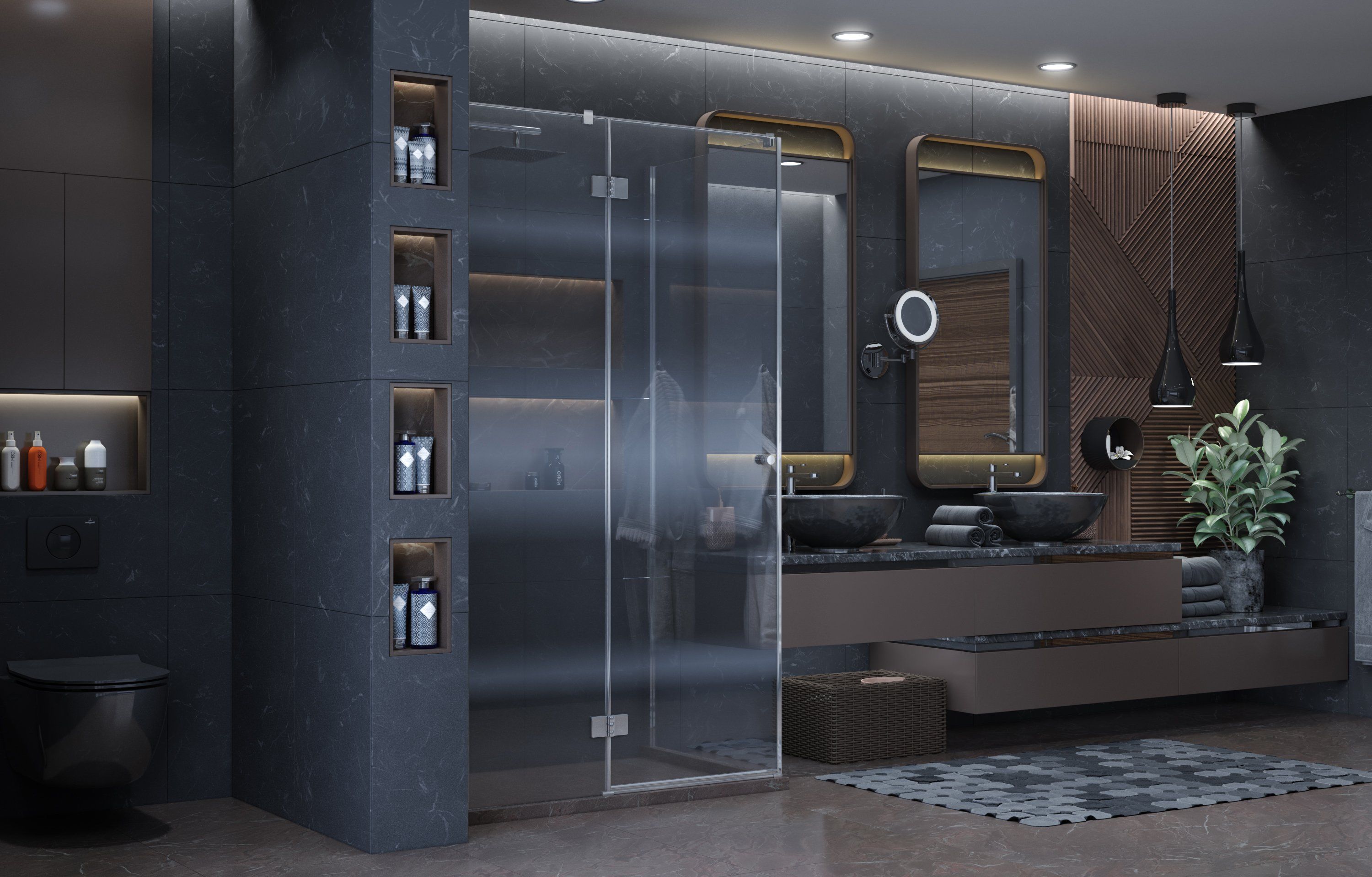 Душ. ограждение Ambassador Diamond 12011104L (1200x800x2000), 1 место