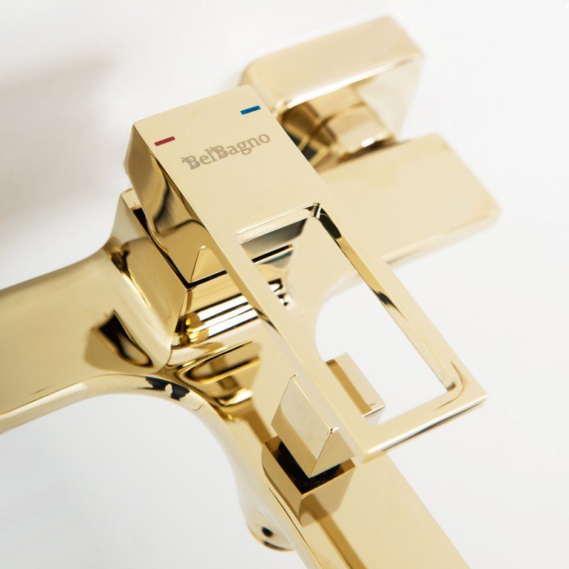 Смеситель для ванны и душа, золото Belbagno LUC-VAS-ORO