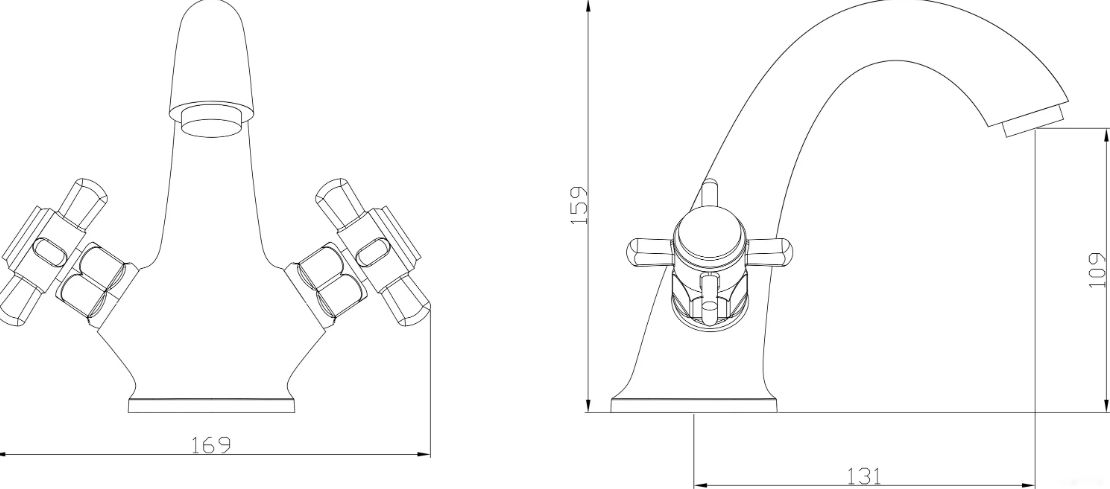 Смеситель для умывальника GANZER OTTO GZ15011
