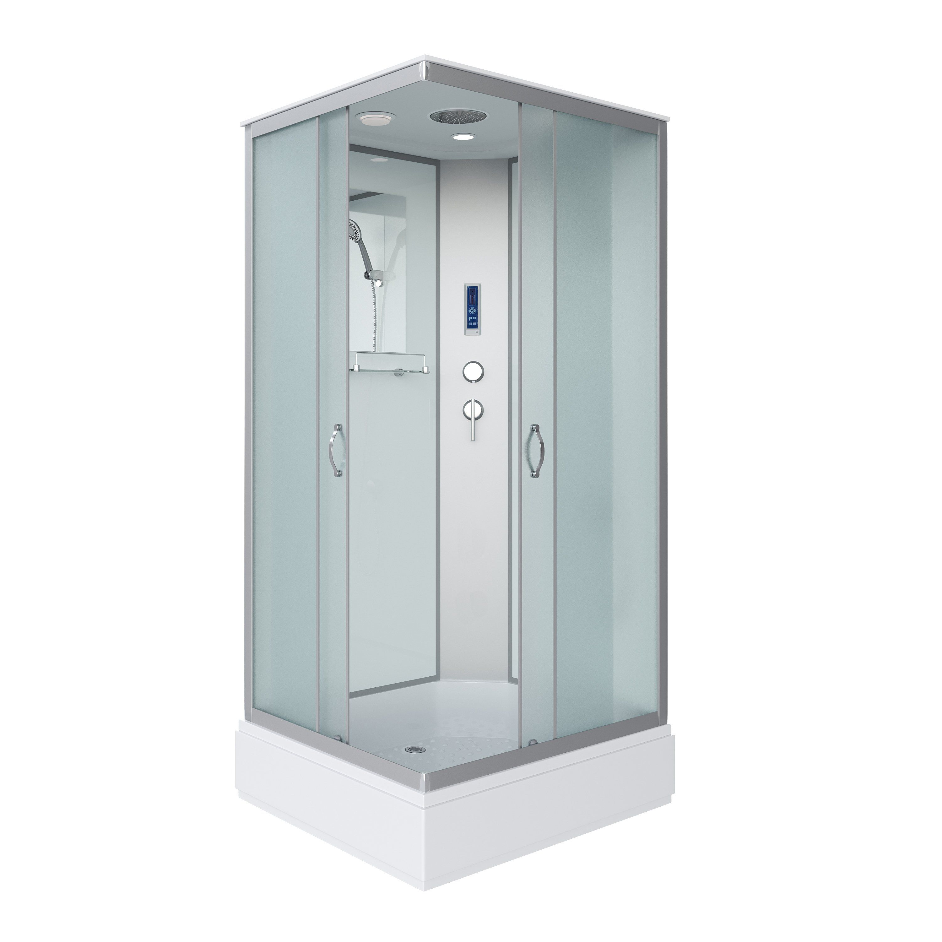 Душ.каб. NG-33984-14QP (900х800х2150) средний поддон (26см) стекло МАТОВОЕ 4 места