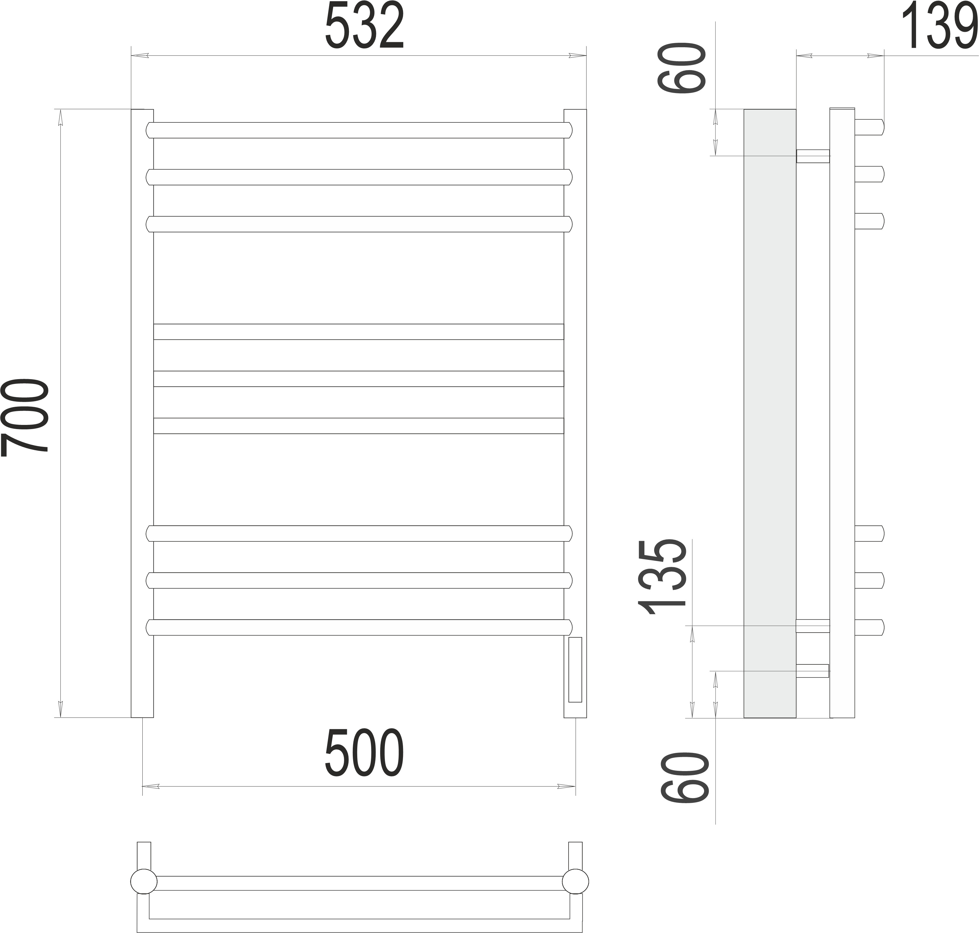Душевая перегородка CEZARES LIBERTA-L-1-80-C-Cr