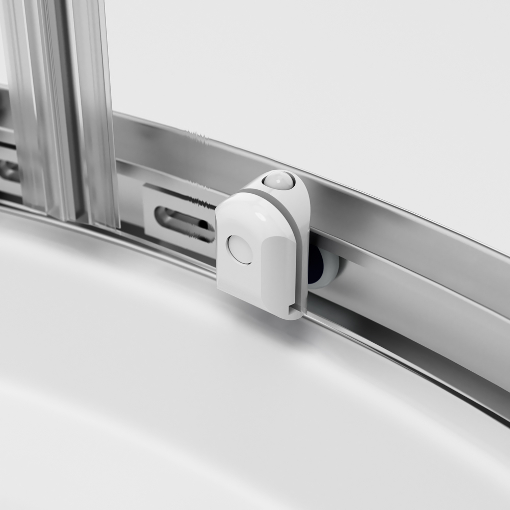 W88E-205-080MT64 X-Joy Twin Slide, Душевое ограждение c поддоном, 80x80, профиль мат хром