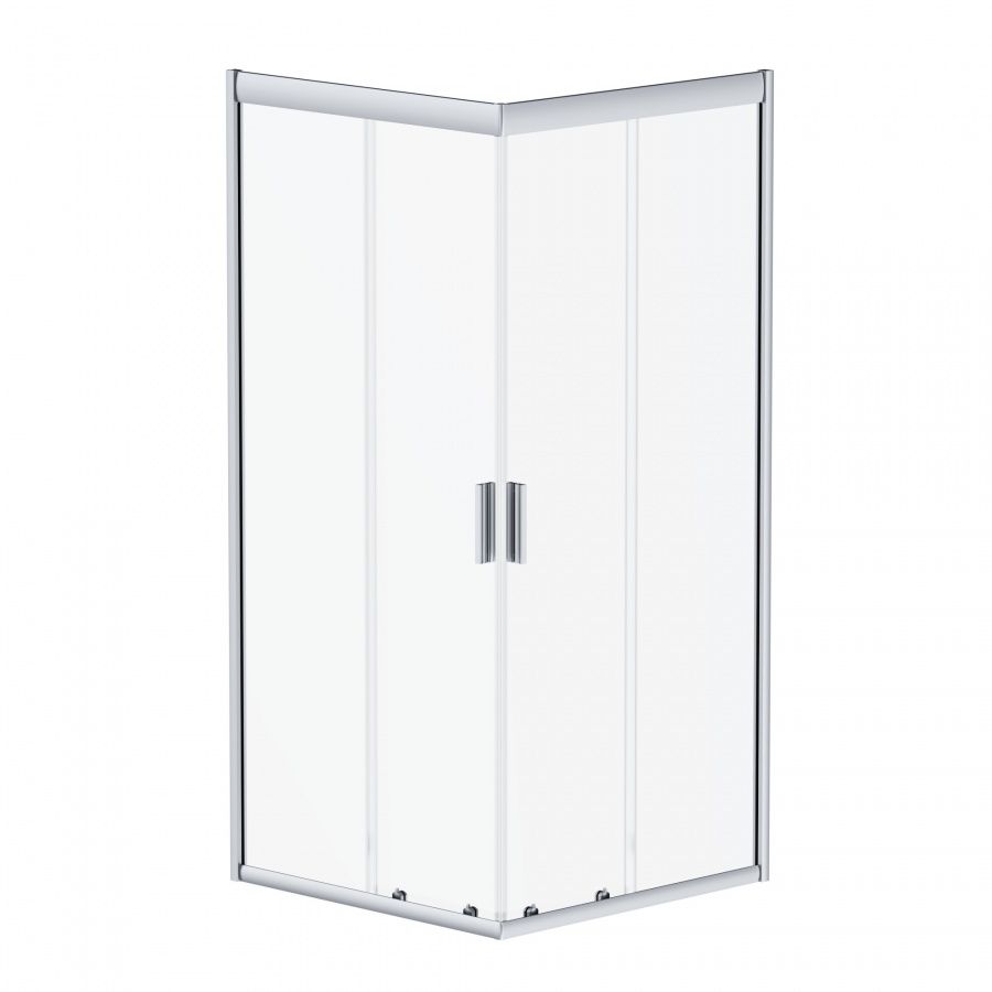 DX35WG-403-090MT Душ. огр.Skyline Square 90х90x190, профиль мат. хром, стекло прозрачное,ручка New