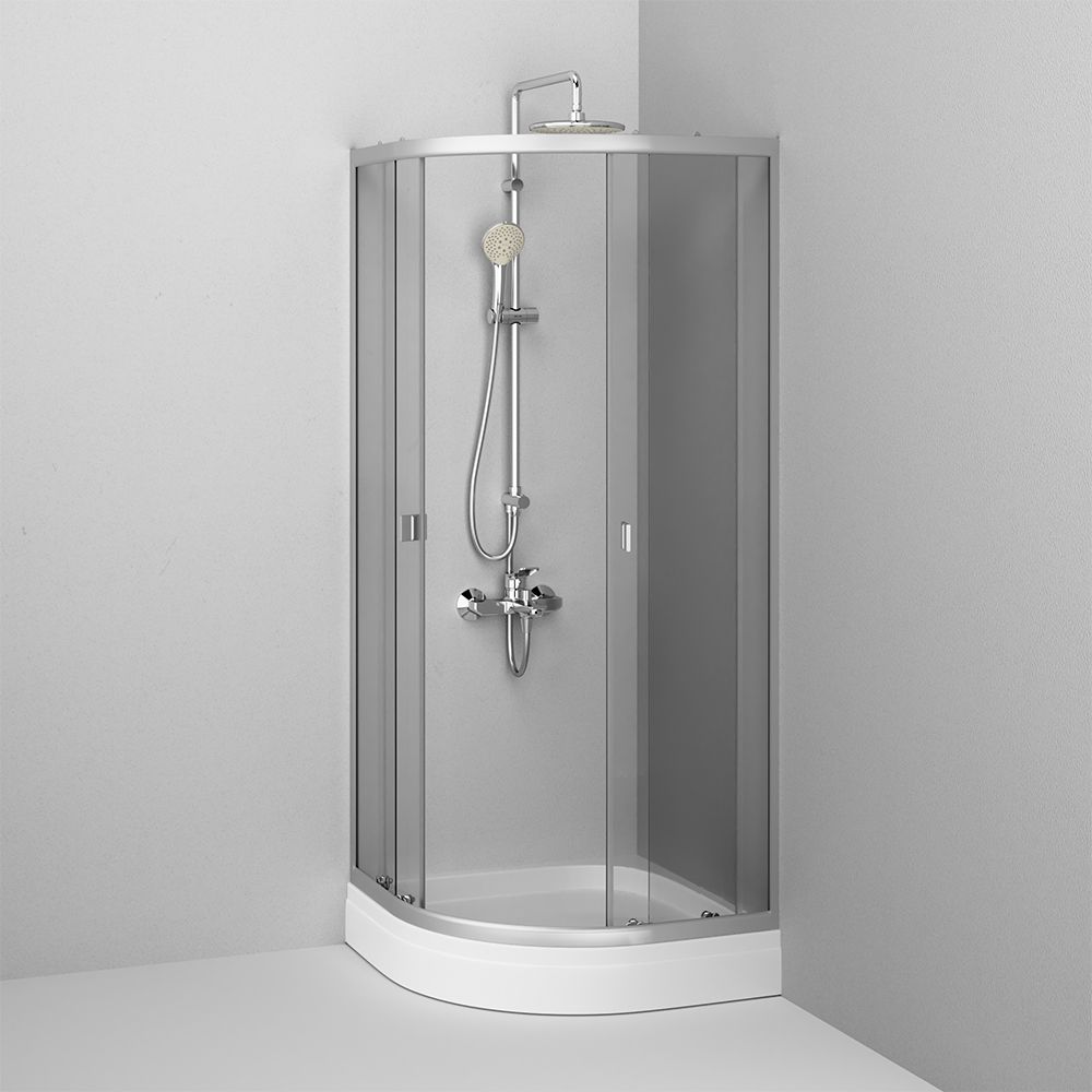 W88G-205-080MT64 X-Joy Twin Slide, Душевое ограждение без поддона, 80x80, профиль мат хром