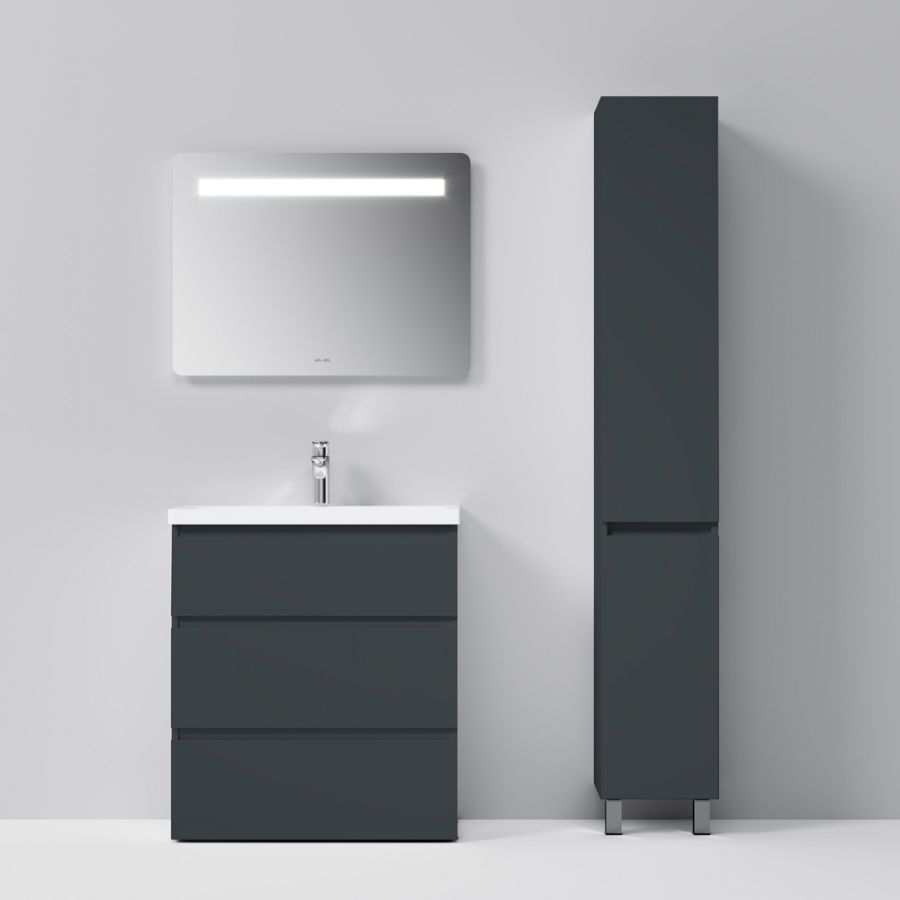 M91CSR0306GM GEM S, шкаф-колонна, напольный, правый, 30 см, графит матовый