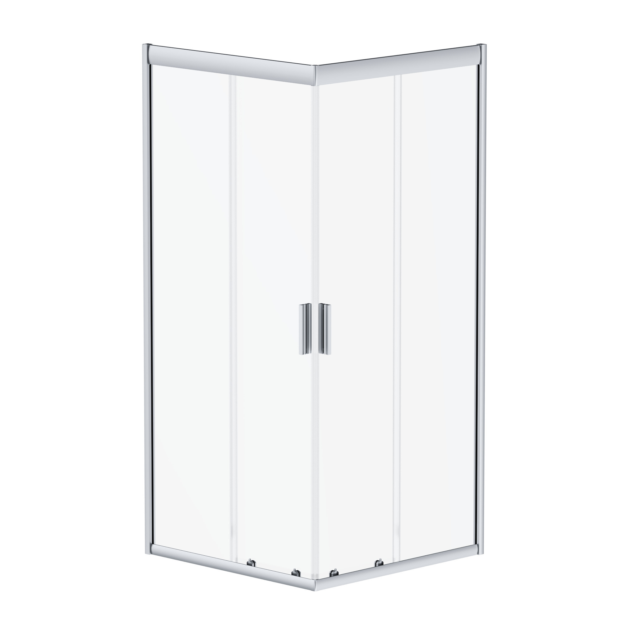 DX35WG-403-090MT Душ. огр.Skyline Square 90х90x190, профиль мат. хром, стекло прозрачное,ручка New