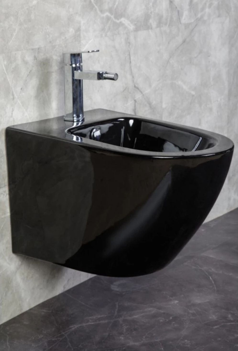 Подвесное биде Zandini Garda-Black Z19-05/1B