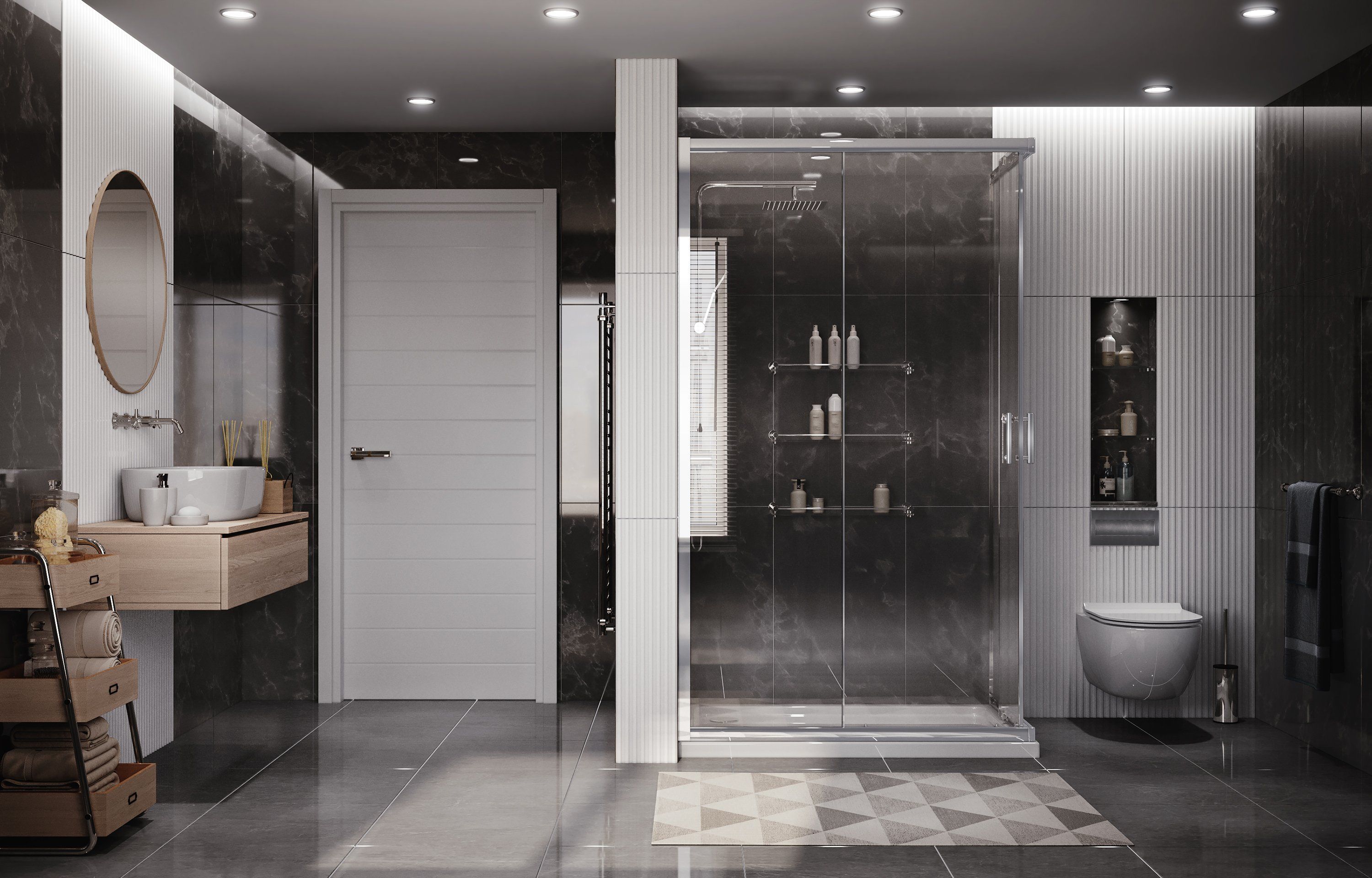 Душ. ограждение Ambassador Kingston 14011120 (1000x800x2000), 1 место
