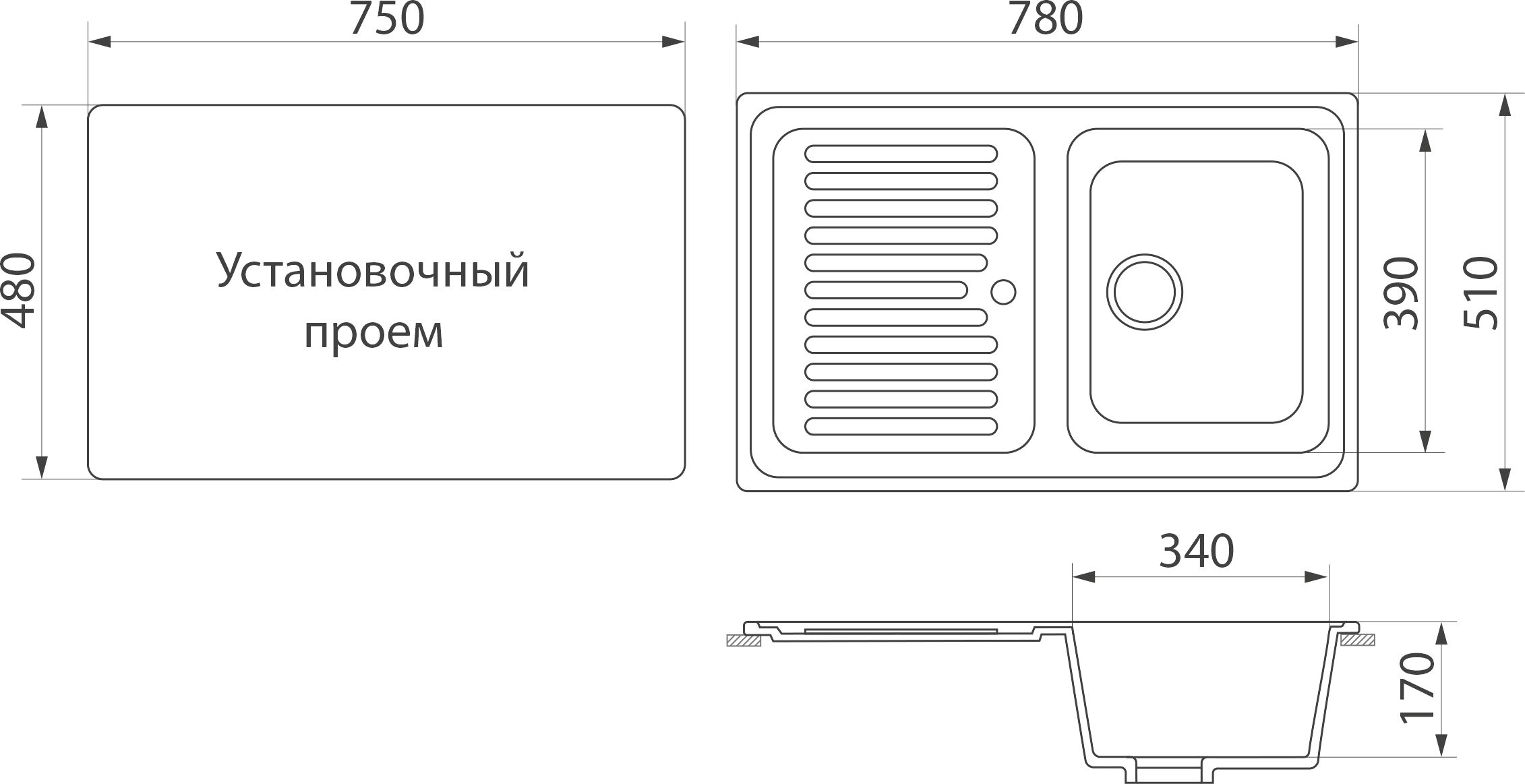 Мойка кухонная Белла BMC-18L-307 терракот