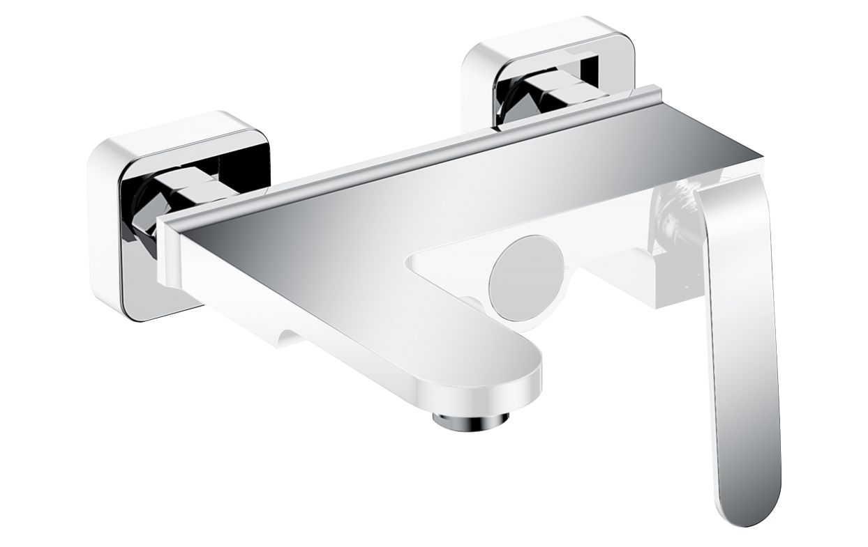 Смеситель для ванны GANZER GZ26031F (хром/белый)