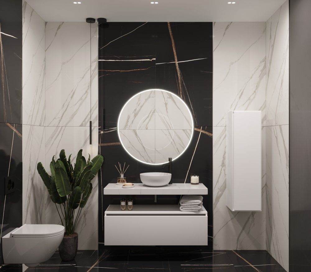 869-120-CLCT Boheme Столешница прямая FLAT CALACATTA 1210*460*70