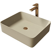 Раковина Grossman GR-3016 (48x37x13) накладная прямоугольная БЕЖЕВЫЙ