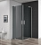 Душевой уголок Cezares SLIDER-AH-2-90/100-100/110-GRIGIO-Cr хром