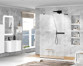 Душевая перегородка CEZARES LIBERTA-L-2-140-C-NERO