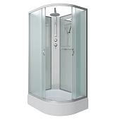 Душ.каб. NG-33294-14LBKT (1200х900х2100-2400) средний поддон (26см) стекло МАТОВОЕ 4 места