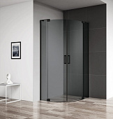 Душевой уголок Cezares SLIDER-R-2-90/100-GRIGIO-NERO черный