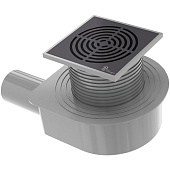 Душевой трап SMART DESIGN 15x15 cm, нерж.сталь ЧЕРНЫЙ   DS 015 55 D2 S04