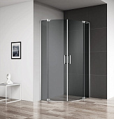 Душевой уголок Cezares SLIDER-R-2-80/90-GRIGIO-Cr хром