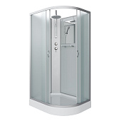 Душ.каб. NG-3312-14LBKT (1200х800х2100-2400) низкий поддон(13см) стекло МАТОВОЕ 3 места