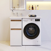 M85AFSX0402WG X-Joy, База под столешницу для стиральной машины, напольная, 40 см, 2 ящика белый глянец