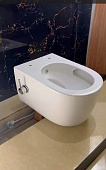 Унитаз подвесной Zandini Z19-23 с функцией биде и встроенным смесителем и сиденьем микролифт