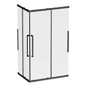 W84G-403-12080-BТ Душевое ограждение Func Square Slide 120х80, черный, прозрачное