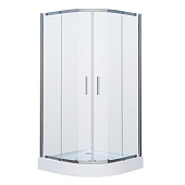 Душ.ограждение GR-0090 Classic 90*90*190 полукруг, двери раздвижные 1 место
