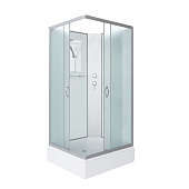 Душ.каб. NG-33084-14QBK (1000х800х2000) средний поддон (26см) стекло МАТОВОЕ 4 места