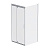 W90G-404-090MT Душевое ограждение Gem Sqare Pivot 90x90 стекло прозрачное, профиль матовый хром, без