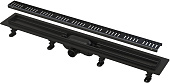 Душевой лоток AlcaPlast APZ10BLACK-950M чёрный матовый с решеткой и опорами
