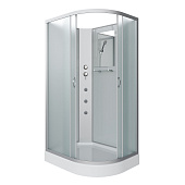 Душ.каб. NG-3312-14LBKG (1200х800х2000) низкий поддон(13см) стекло МАТОВОЕ 3 места