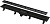 Душевой лоток AlcaPlast APZ10BLACK-750M чёрный матовый с решеткой и опорами