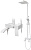Душевая система Hansberge CUBITO H5077WW Белый