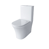 Унитаз Classic GR-4466S (620*365*820) напольный БЕЗОБОДКОВЫЙ с тонкой крышкой