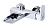 Смеситель для ванны GANZER SONJ GZ2023-3F (GZ23031F) (хром/белый)