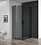 Душевой уголок Cezares SLIDER-AH-2-80/90-90/100-GRIGIO-NERO черный