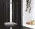 Душевой уголок Cezares Bergamo 90x90 W-P-1-90-C-Cr-R-IV